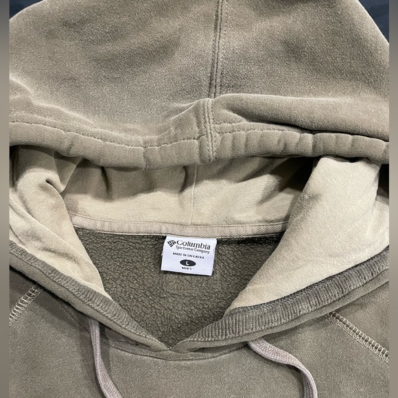 Vintage Green Columbia hoodie Men’s Large Pullover Sweater - Picture 3 of 4